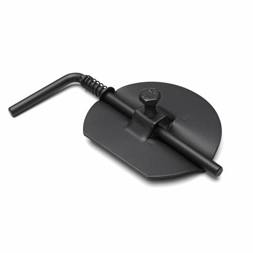 raik Drosselklappe für Rauchrohr 150 mm aus Stahlblech in Schwarz für manuelle Zugregulierung im Ofenrohr innenseitige Arretierung für Kamine und Öfen Made in Europe