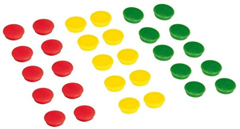 FRANKEN 30x Haftmagnete Magnet, 32 mm, 800 g (Ampel)