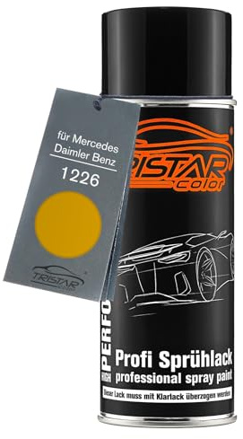TRISTARcolor Autolack Spraydose für Mercedes 1226 Maisgelb Trucks | für Mercedes / Daimler Benz, Basislack, Sprühdose 400ml