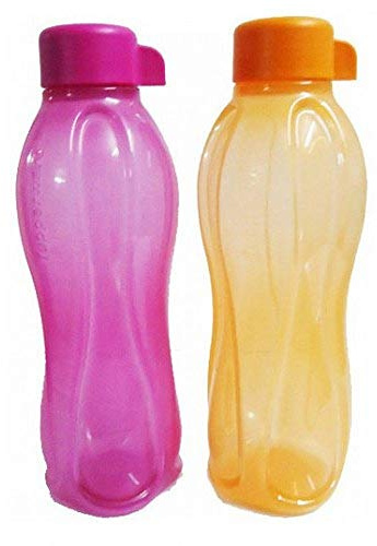 TP-120-B500 Tupperware Aquasafe Sports Water Bottle (Screw Top Round 500ml, 2 Pcs) by Tupperware
