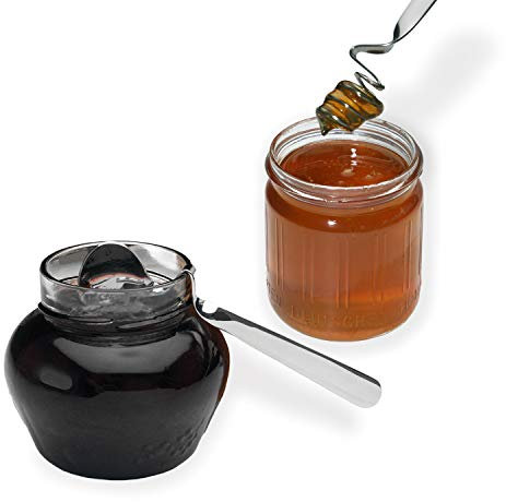 chg 3171-00 hochwertigem Honig-/Marmeladenlöffelset, 2-tlg. Silber