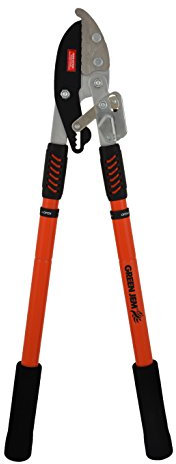 Green Jem Telescopic Anvil Ratchet Loppers