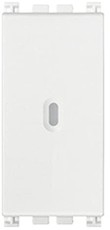 Vimar 19108.B Arké Pulsante 1 polo NO, 10A, assiale illuminabile, bianco