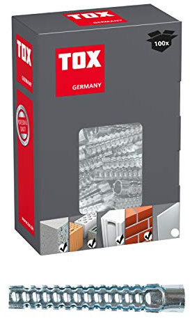 TOX Metallkrallendübel Tiger 10 x 60 mm, 100 Stück, 039100051, Metall