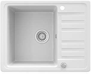 Bergström Sink, White, 58 x 46 cm with Drying Place