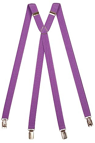 Olata Bretelle Classiche a X con Clip – Larghezza 2 cm. Lilla