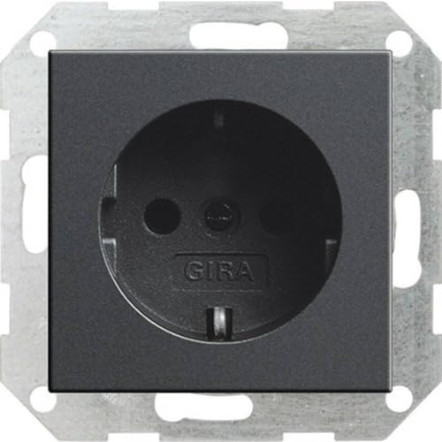 Gira 018828 Schuko Steckdose System 55, anthrazit