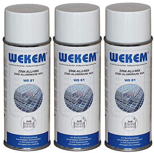 Wekem 3er Sparpack 400ml Zink-Alu-Mix WS81