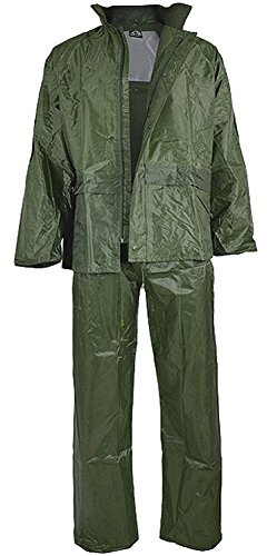 Mil-Tec Regenanzug Herren (2-teilig) • Wasserabweisender Regenanzug • Leichte Regenjacke mit Kapuze & Regenhose • Regenschutz für Outdoor Aktivitäten • Regenbekleidung inkl. Tragebeutel