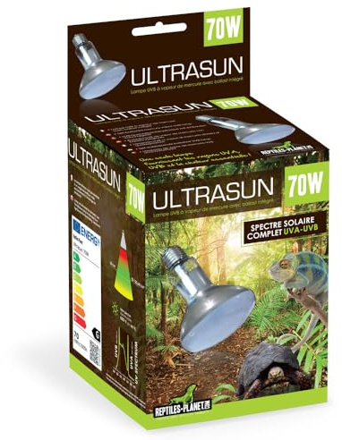 Reptiles-Planet Lámpara De Vapor De Mercurio De Espectro Completo Ultrasun, 70W