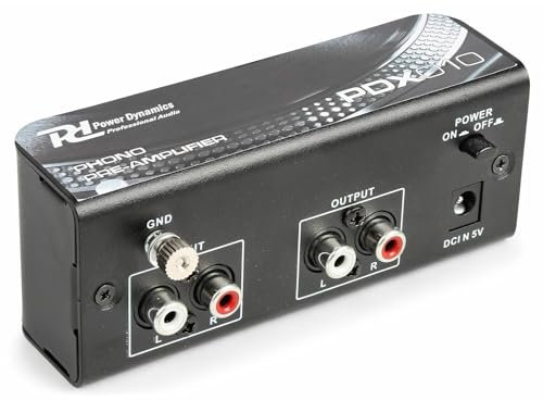 Power Dynamics PDX010 Phono Preamplificatore Stereo Phono-Line