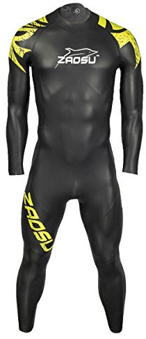 ZAOSU Herren Neoprenanzug Z-Training | Openwater Wetsuit für Einsteiger und Profis im Freiwasser-Schwimmen und Triathlon, Farbe:grün, Größe:S
