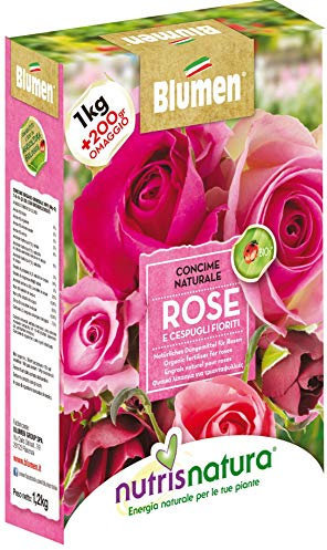 CONCIME NATURALE ROSE E CESPUGLI FIORITI