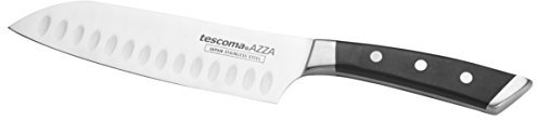 Tescoma 884531 Azza Coltello Giapponese, Acciaio Inossidabile, Nero, 14 cm, 1 Pezzo