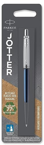 Parker Jotter Kugelschreiber | Royal Blue | Mittlere Spitze | Blaue Tinte