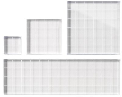 Fiskars 01-000068J Clear Stamp Block Set, 4 Piece