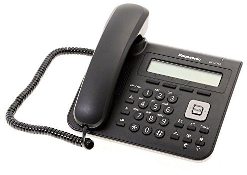 Panasonic KX-UT113NE-B SIP Telefon (3 Zeilen Display, PoE Freisprecheinrichtung, 2 SIP Benutzerkonten, 1 Ethernetport) schwarz