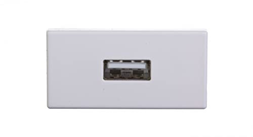 PLACA K45 1/2 MECANISMO CON 1 CONECTOR USB TIPO A HEMBRA. CONEXIÓN A TORNILLO - K128B/9