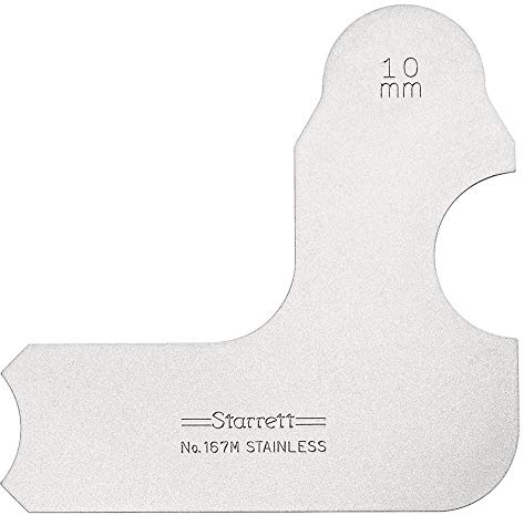 Starrett 167M-10 10.0MM Individual Radius Gauge 10mm Radius Gauge
