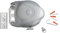 Wenko 3726400100 Filo per Bucato Bath, Lunghezza Asciugatura 15 M, Materiale Plastico, Polietilene, Acciaio, 6 x 18,5 x 18 cm, Grigio