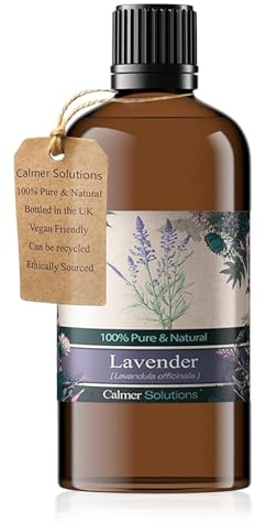 Calmer Solutions 100ml LAVENDER Essential Oil - 100% Pure for Aromatherapy Use