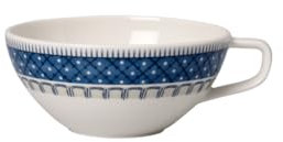 Villeroy & Boch Casale Blu Tazza da Tè, 240 ml, Porcellana Premium, Bianco/Blu