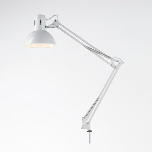 Lampada da Tavolo Modello Architetto Colore Bianco - Misure H. 74 Cm - 1Xe27 Max. 60W - Lampada Modello Perenz 4025B
