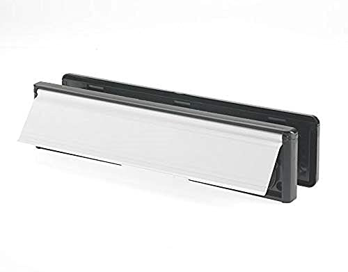 Yale YLP44-06/03-B Plaque aux Lettres Blanche 305 mm 40/80 pour Porte de 38 à 78 mm d'épaisseur