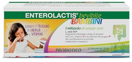 Enterolactis Bambini Bevibile 12 flaconcini gusto lampone: equilibrio intestinale e vitalità