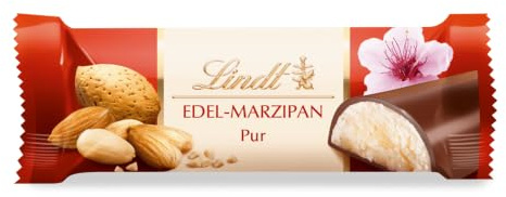 Lindt Schokolade | Edel-Marzipan Riegel Dunkel, 50g, Geschenk | Dunkle Schokolade, feiner Marzipan, Schokoriegel, Genussmomente