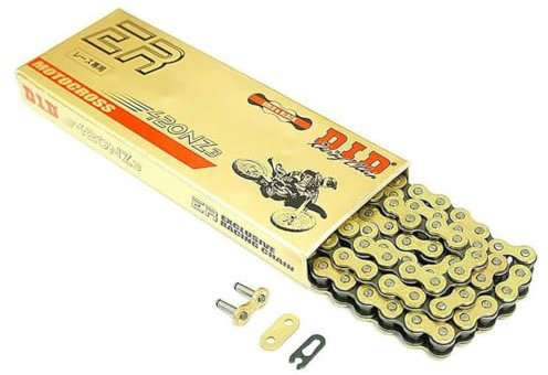 DID Unisex-Adult 531020981 Chain 420NZ3 (Gold & Schwarz) – Länge: 98 Glieder mit Clip-Verbindung (RJ), Other, One Size