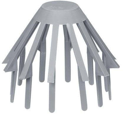 INEFA Laubfangkorb aus PVC-U DN75 / 75mm Grau Regenrinnen Fallrohrschutz, Dachrinnenschutz, Made in Germany