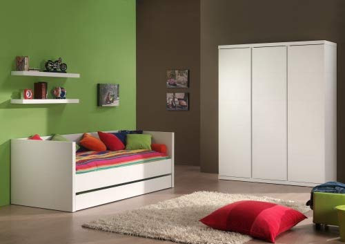 'Autobett laco07 Lara Kombination von 4-teilig MDF/Kiefer massiv 57 x 166 x 204,5 cm