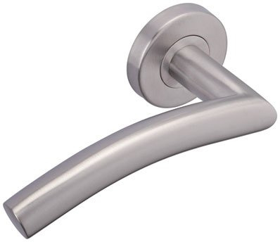 Vachette assa abloy - Juego de 2 manijas de puerta de acero inoxidable sobre rosetes-lc 4 -