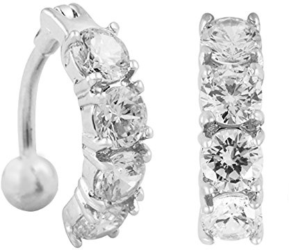 Piercingfaktor Bauchnabel Piercing Chirurgenstahl 4 Zirkonia