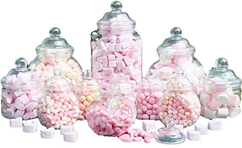 sweets desire Süßigkeitengläser aus Kunststoff, 12 verschiedene Gläser