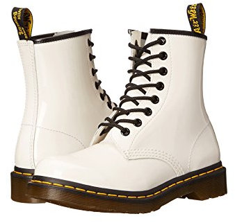 Dr. Martens 8 œillets, Rangers Femme, Blanc Blanc, 36 EU