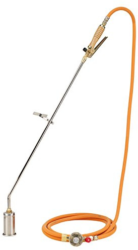 GOK Hochleistungsbrenner Set - Brenner - Edelstahl - 5 m Schlauch - 50 mm Brennerkopf - 4,7 kg/h Gasverbrauch