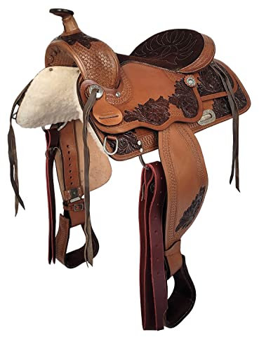 A&M Reitsport Westernsattel Dallas aus Büffelleder Neu, Größe:17 Zoll