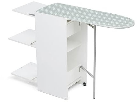 Foppapedretti Stir8 Mobile stiro con piano a scomparsa, Bianco