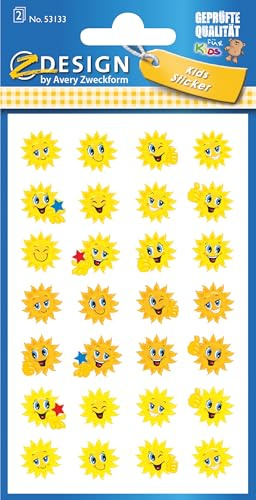 AVERY Zweckform 53133 Sticker Papier Soleil 56 Stickers