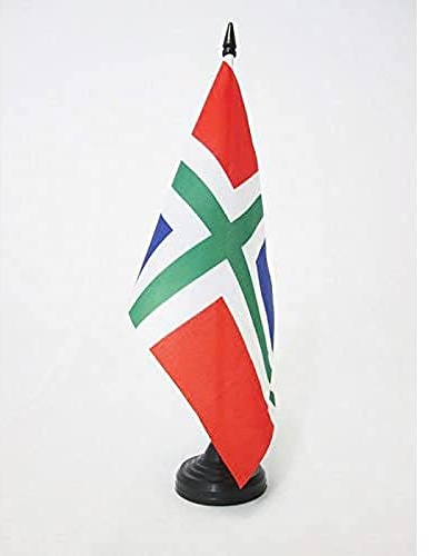 AZ FLAG bordsflagga Groningen provinsen 21 x 14 cm - liten groningal kontorsflagga i Nederländerna 14 x 21 cm