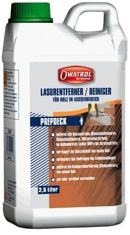 PREPDECK – Lasurentferner... 2,5 Liter / Preis per ltr. 18,36€