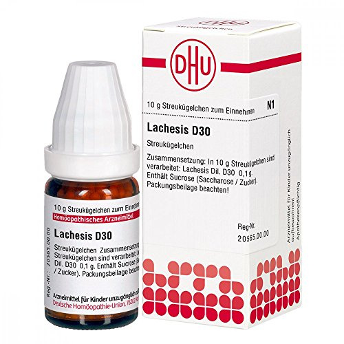 DHU Lachesis D30 Streukügelchen, 10 g Globuli