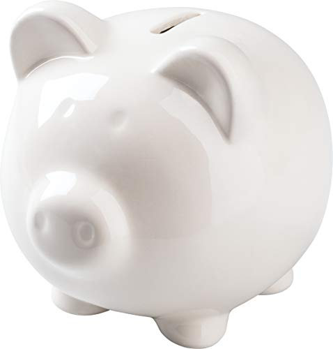 KNORR prandell Sparschwein | 102×85×87 mm, weiß