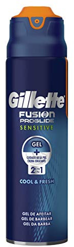 Gillette Proglide Sensitive Gel da Barba, Formato da 170 ml, Azione Protettiva sulla Pelle, Migliora la Scorrevolezza della Lametta