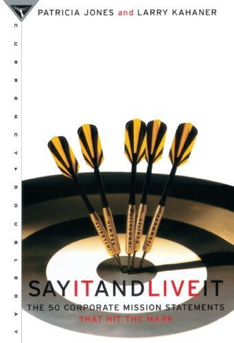 Say It and Live It by Jones, Patricia, Kahaner, Larry (1995) Taschenbuch