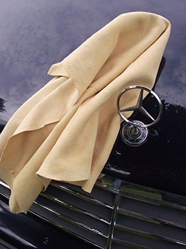 Förster-Fellnest Handsortierte echt Fensterleder, Autoleder, Lederlappen, Ledertuch - Original Trangerbung 55x85 cm - kein Import
