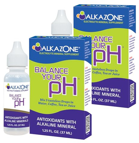 ALKAZONE Balance Your pH Antioxidants Alkaline Mineral Booster & Supplements (2 Packs)