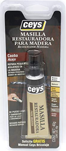 Ceys - Restaurador madera caoba - Repara pequeños agujeros - Tubo 40 GR